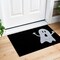 Edge Collections - 17" X 29" - Black - Durable Halloween Ghost Door Mat - 1 Piece